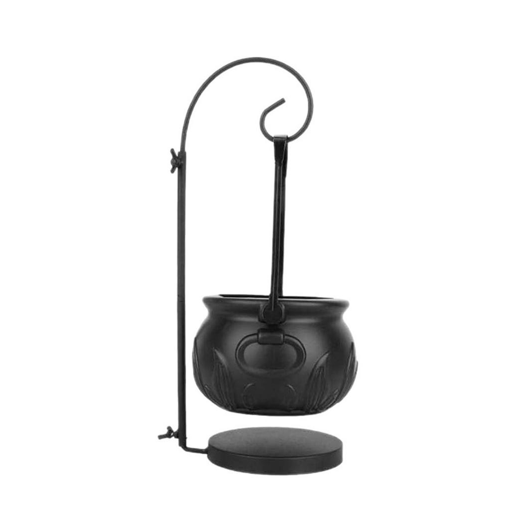 Halloween Witch Cauldron Metal Candy Bucket Container Tabletop Decoration For Spooky Party Centerpiece And Home