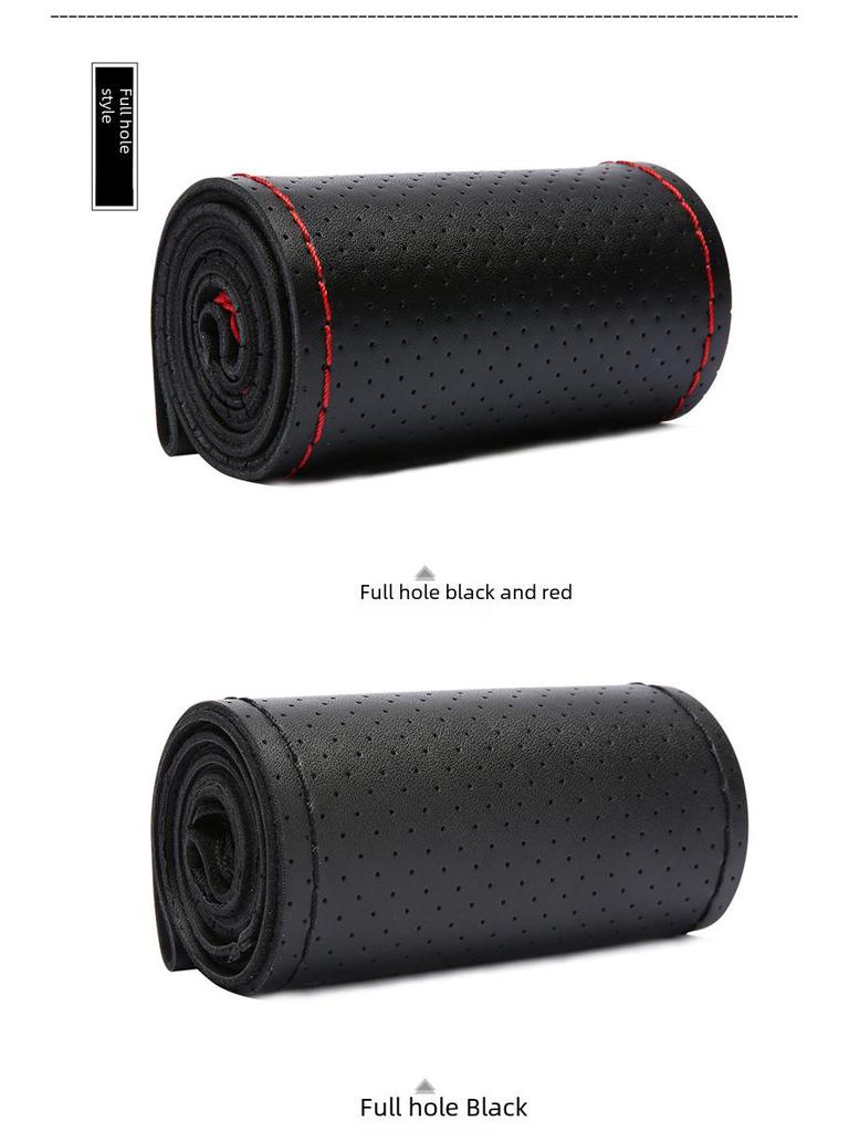 Универсальная оплетка на руль из коровьей кожи ручной работы для всех сезонов