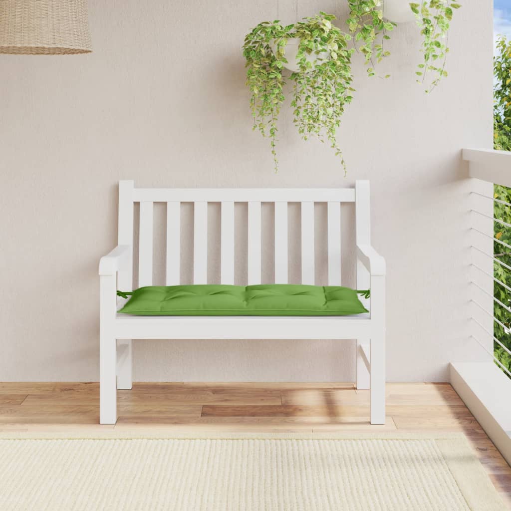 Garden Bench Cushion Green Melange 100 x 50 x 7 cm Fabric