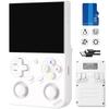 RG35XX Pro Handheld Game Console with Linux IPSOCA Full Vibration and WiFi Online Play POR System, Screen, Motor, (RG35XX White)