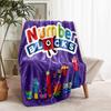 1pc Blanket Numberblocks2 Print Design, Lightweight Blanket for Sofa, Bed- Soft &Warm, Gift for All Seasons like Christmas, Halloween
