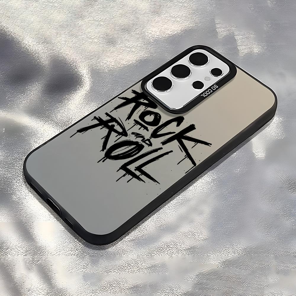 Крутой чехол для телефона в стиле Rock Roll Music для Samsung Galaxy S25 Edge S24 S23 S22 S21 S20 Ultra Funda Силиконовый Серебристый Чехол