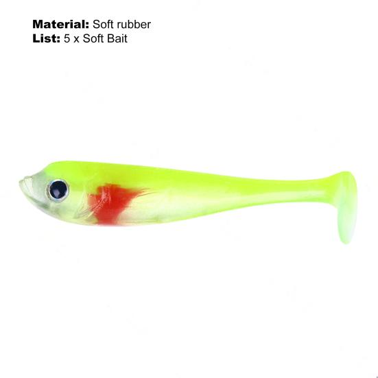 6,5 см/3 г искусственная приманка, имитирующая улов рыбы, хорошая прочность, силиконовая рыболовная приманка, весло, хвост, приманка, рыболовное оборудование
