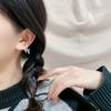 Love Bean Ouyang Nana Earrings Of The Same Style Exaggerated Ear Hanging Amazon Earless Bow Earclip Women