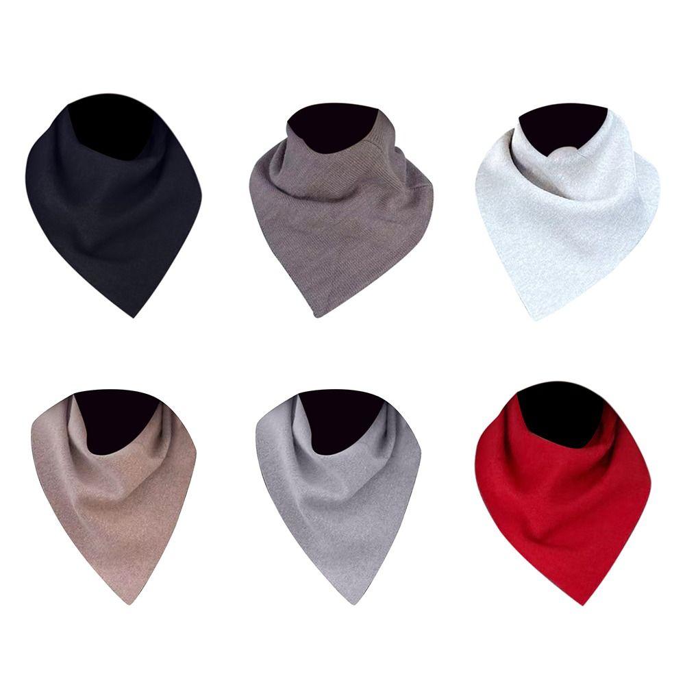 Windproof Knitting Triangle Scarf Thickening Snood Cowl Tube Winter Scarves Autumn Winter