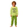 Christmas Print Matching Family Pajama Set Long Sleeve Neck Top and Pants for Parents and Kids