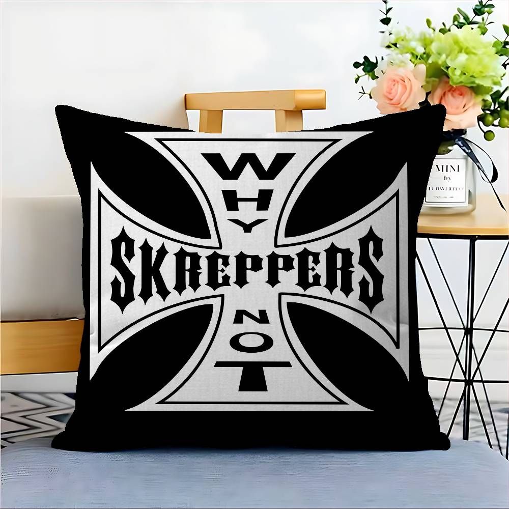 West C-Coast C-Choppers Pillow Cover For Bedroom Room And Living Room Sofa Decorative Cushion Cover