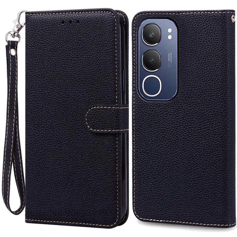 Для Vivo Y19S чехол-книжка кожаный чехол для Vivo Y19S чехол для телефона откидная крышка защитный задний чехол Fundas Shell