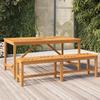 VidaXL Garden Dining Table 150x90x74 Cm Solid Acacia Wood, Table, Outdoor Table, Garden Furniture, Table of 362241