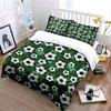 "Green Soccer Ball Bedding Set" Bedding Duvet Cover Set Duvet Cover Pillowcases (1 * Duvet Cover 2 * Pillowcases, without duvet insert)