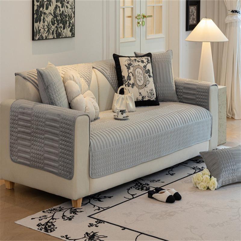 Роскошная плюшевая стеганая диванная подушка, современная простая нескользящая подушка для дивана, чехол для полотенца