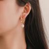Fashion Simple Temperament Ladies Earrings Hollow Face Creative Ethnic Style Earrings MIT