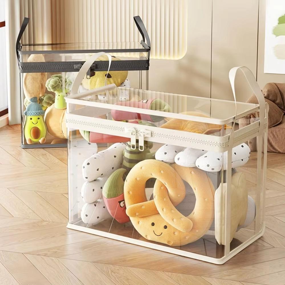 Transparent Storage Organizer Box Large Capacity Storage Case Durable Storage Bag  Home Storage