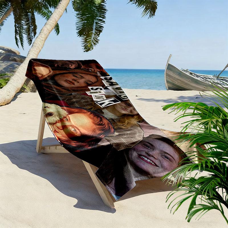 S. Sink Print Beach Towel, Large Soft Quick Dry Towel for Beach Camping Swimming