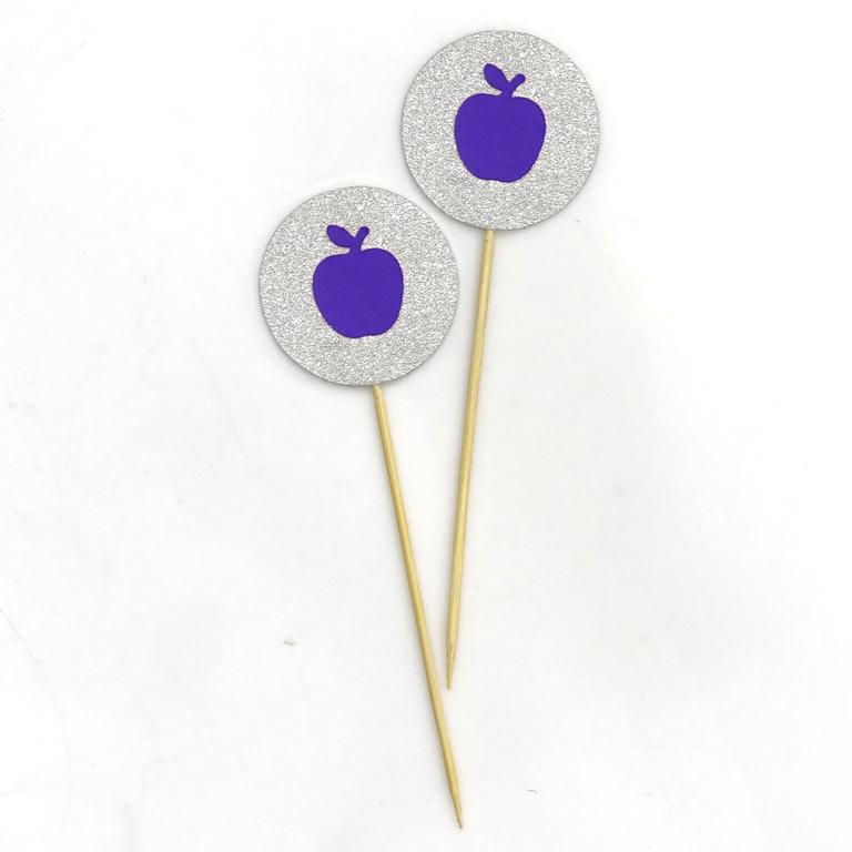 Darling Souvenir| Glitter Cupcake Toppers| Baby Shower Birthday Party Dessert Decorations - Pack Of