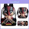 Wolverine Deadpool Movie Characters Trendy Cartoon Printed Student Backpack
