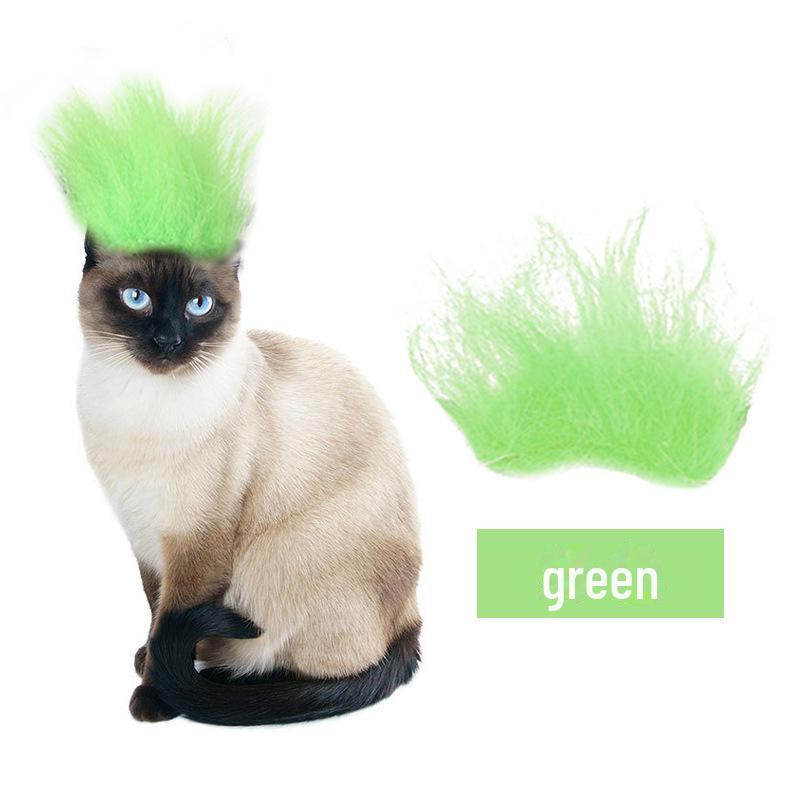 Красочные аксессуары для париков на Хэллоуин для домашних животных: Смешные костюмы кошек и собак