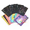 1 Набор Мультяжная Скретч-бумага Радужная Магическая Скретч-Рисование Граффити Карта Набор Инструменты для рисования Школьный Художественный класс Принадлежности ZYF