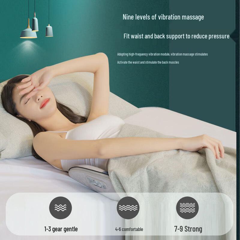 YingErDe Smart Airbag Vibration Lumbar & Back Massage Cushion CN plug (adapter included)
