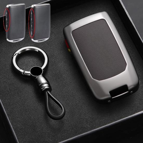 Zinc Alloy Leather Car Key Fob Case Cover For Mazda CX-3 CX-4 CX-5 CX-8 CX-9 3 6