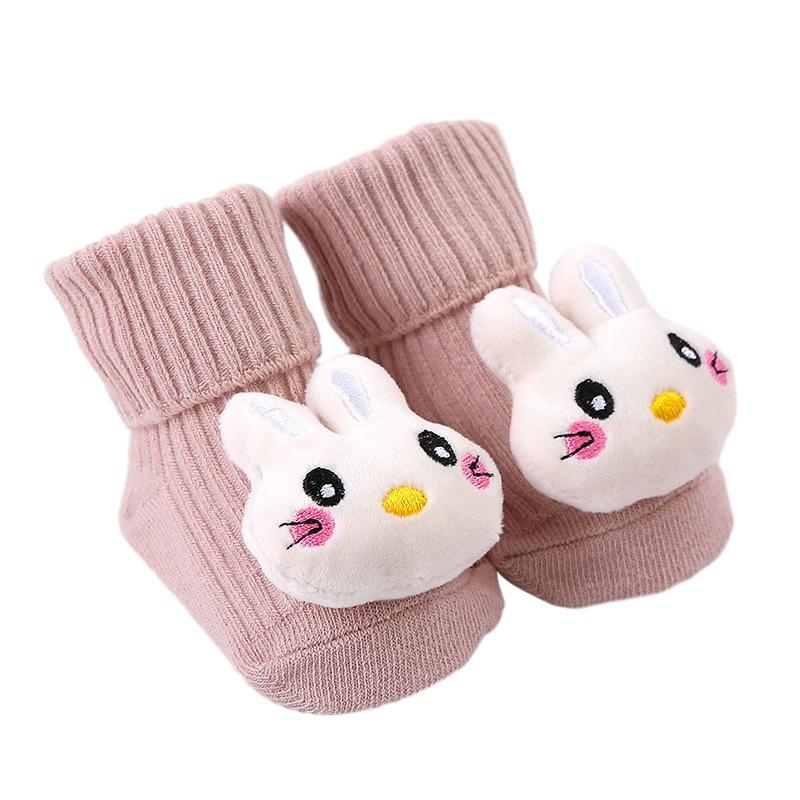 Детские носки, нескользящие носки для малышей, милые хлопковые носки с героями мультфильмов для мальчиков и девочек