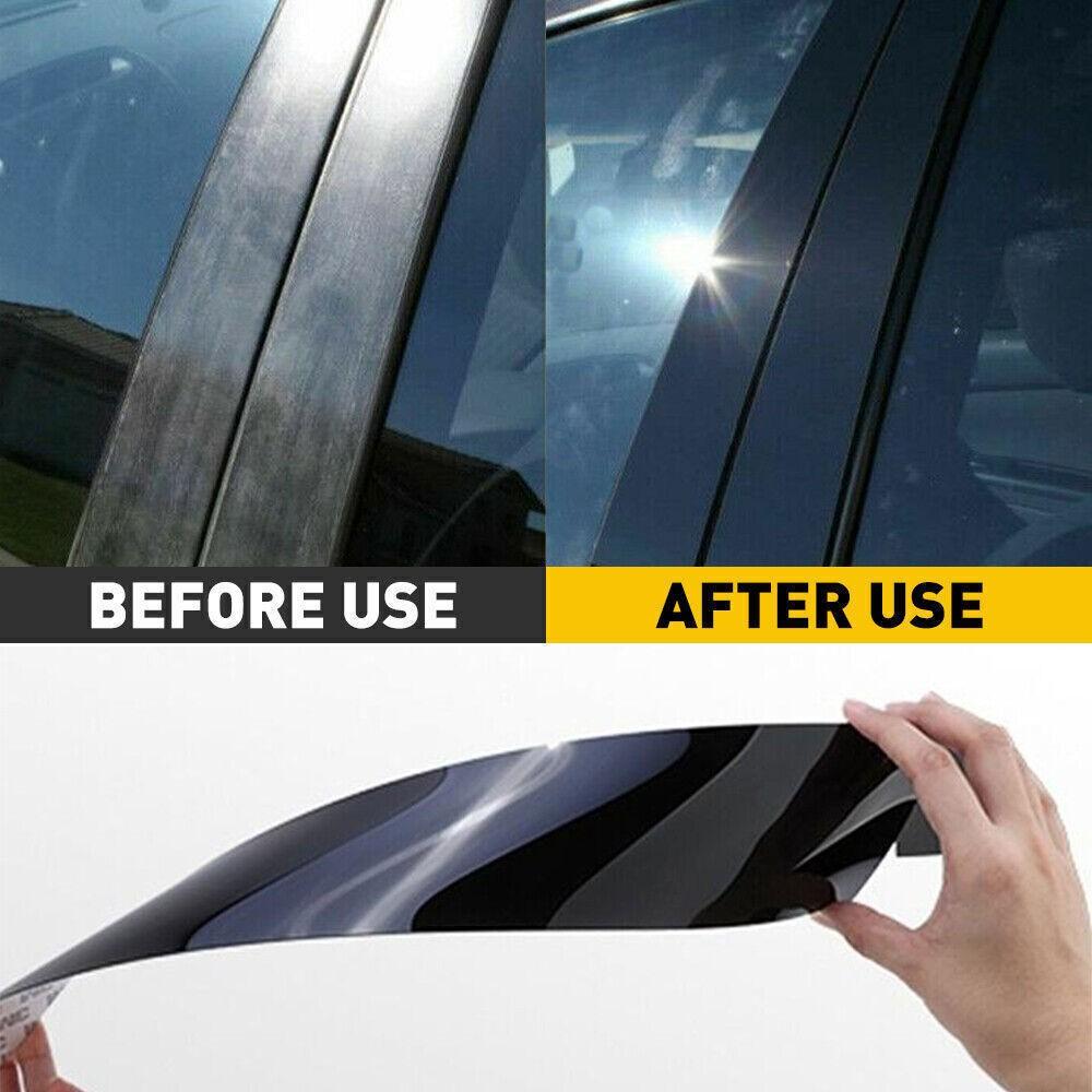 For Toyota Camry 2018-2023 Black Window Pillar Posts Door Trim Piano Cover Set