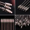 10Pcs Wire Rope Outdoor Hiking Wire Keychain Cable Key Ring Wire Lock Key Chain Stainless Steel