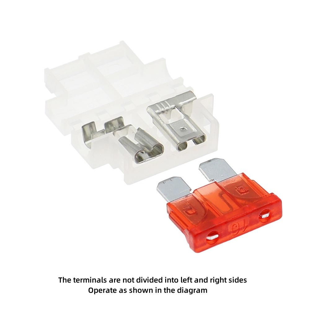 50PCS Auto Standard Middle Fuse Holder White Car waterproof fuse box Fuse Holders1