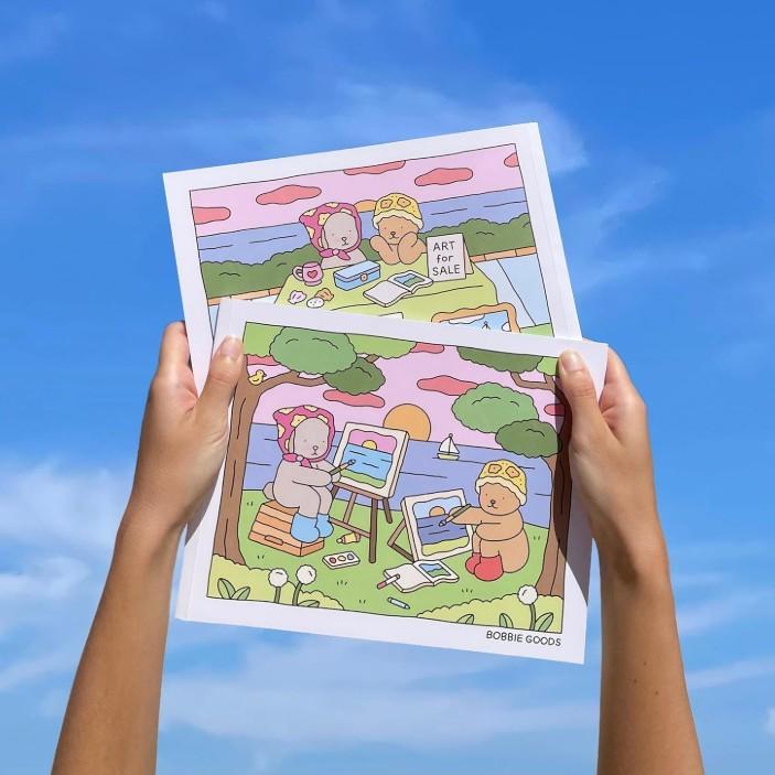 Bobby Little Bear Childrens Coloring Book With Creative Doodle Pages For Kids And Teens