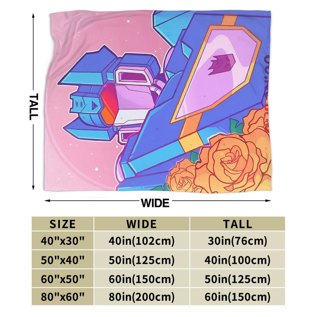 T-Transformers Soundwave Plush Blanket Boy Girl  Flannel Throw Blanket For Couch Chair Soft Custom Quality Bedspread Gift