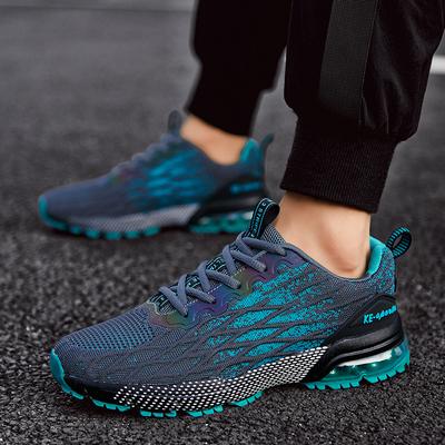 Size 45 Men's Shoes 2026 Spring New Large Size Casual Sports Shoes Men's Shoes 46 Versatile Flying Woven Air Cushion Running Shoes