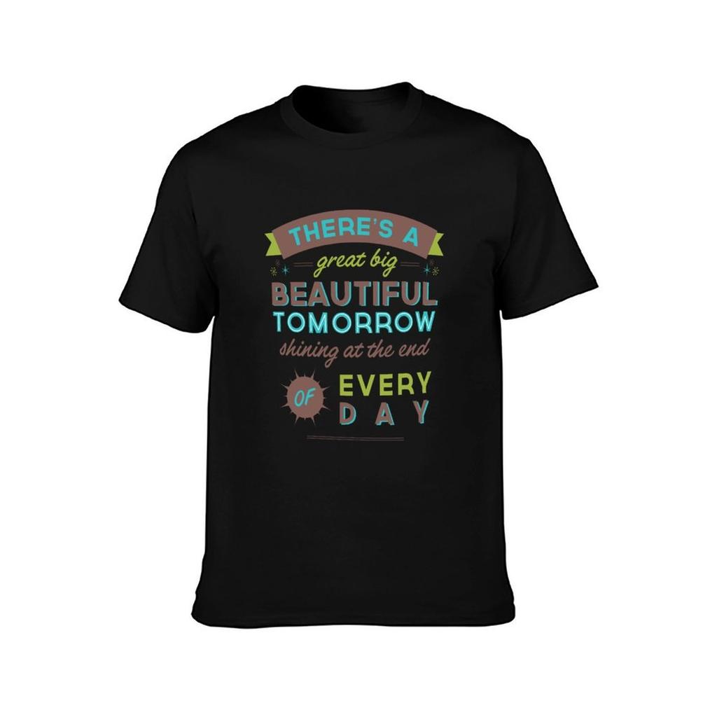Beautiful Tomorrow For light backgrounds TShirt Basic Casual Short Sleeve Cotton Shirt