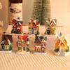 Christmas Micro Landscape Model Resin Miniature House Decor New House Ornament  Festive Decor