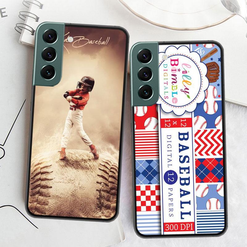 Baseball Phone Case For Galaxy A55 A35 A25 A15 A03S A04S A05S Samsung A20E A30 A40 A50 A70 A71 A51 A41 A31 A10S A21S Cover Capa