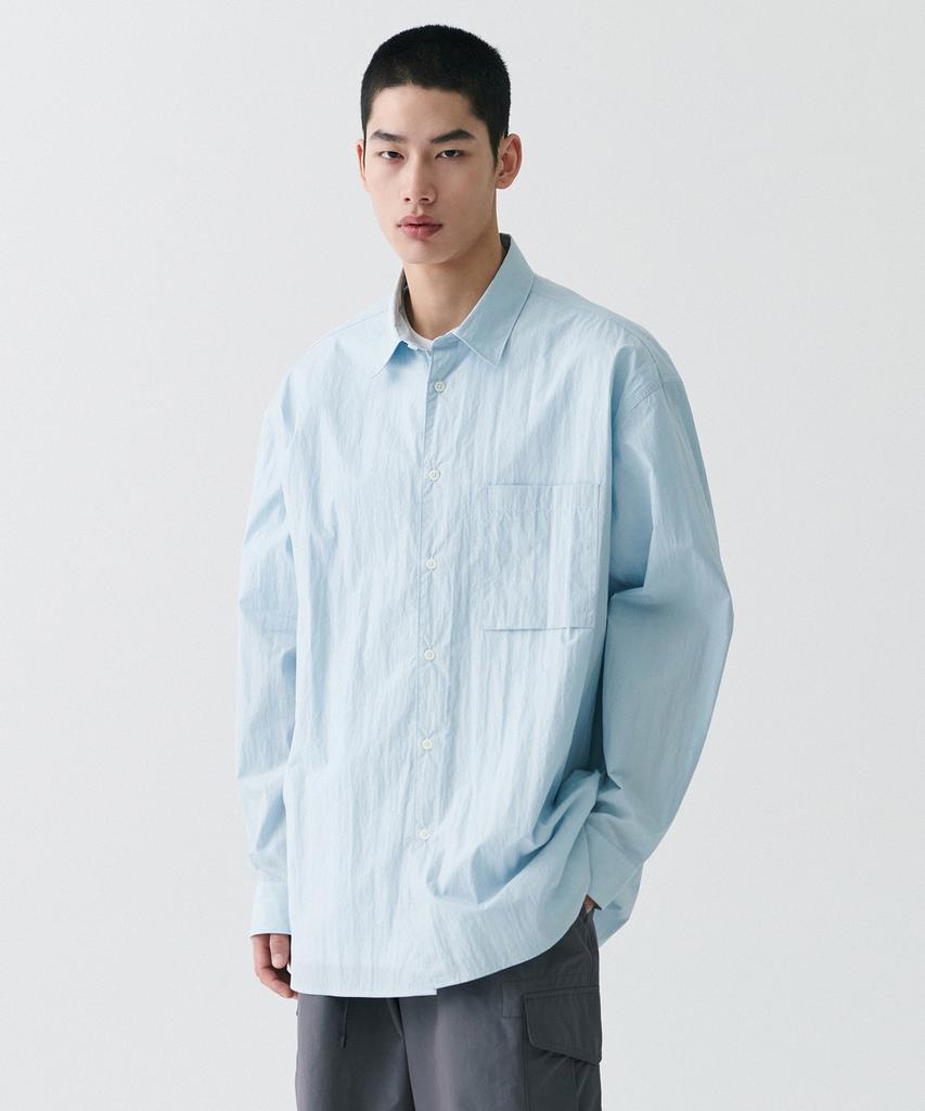 MUSINSA STANDARD [City Leisure] Cn Oversized Shirt [Cloudy Blue]