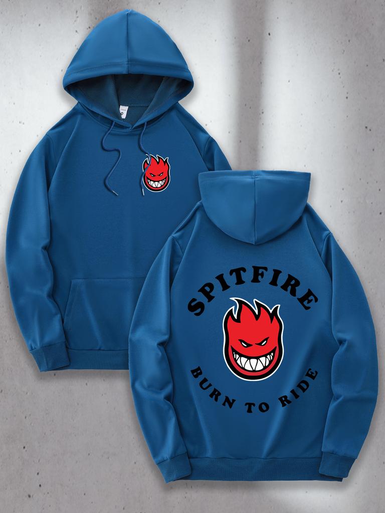 Men'S Casual Hoodie with Kangaroo Pocket Comfortable Long Sleeve for Casual Attire Allseason Sweatshirt Polyester Hoodie