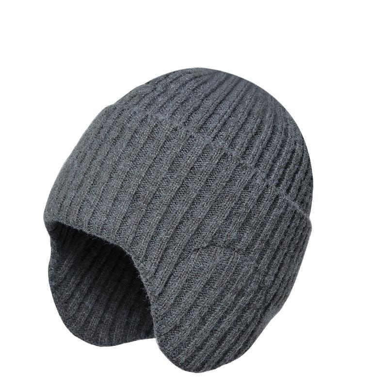 Зимняя теплая шапка для отдыха на открытом воздухе, мужская и женская, утолщенная вязаная шерстяная шапка, утепленная, с защитой от холода, с капюшоном, шапка-пуловер