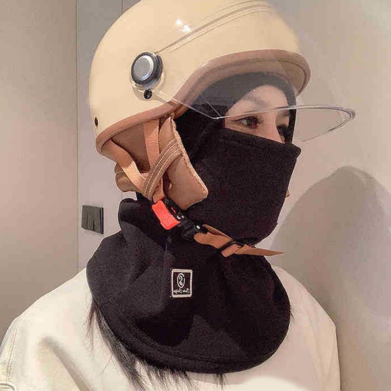 Теплая флисовая пыленепроницаемая шапочка Зимняя бархатная повязка Ветрозащита Защита ушей Шапка-шлем Защита лица Унисекс Для активного отдыха Велоспорт Лыжи