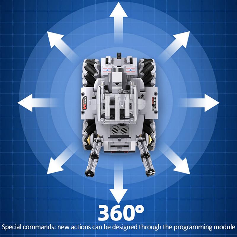 Cada City Military Technical APP Remote Control Electric Tank Building Blocks MOC Off-road RC Racing Car Bricks Toys