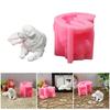 3D Dog Animal Statue Silicone Candle Molds Epoxy Resin Silicone Molds for Candle Soap Fondant Chocolate Cake Baking