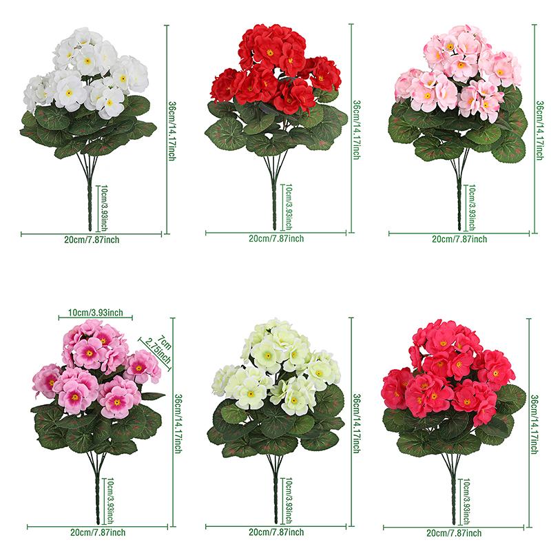 1шт. Букет бегоний, практичное украшение для дома, модные зеленые растения, современный шелковый цветок, имитация искусственного цветка