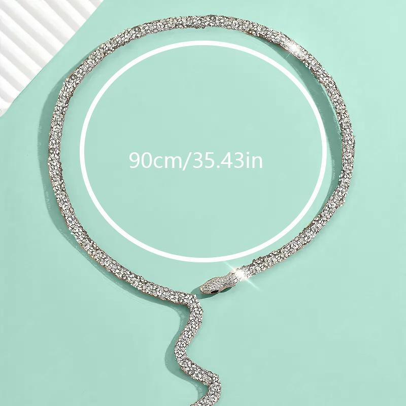 Ожерелье Spice Girl Сексуальный Змеиный Витой Дизайн Ветер Ожерелье Воротник Браслет Регулируемый