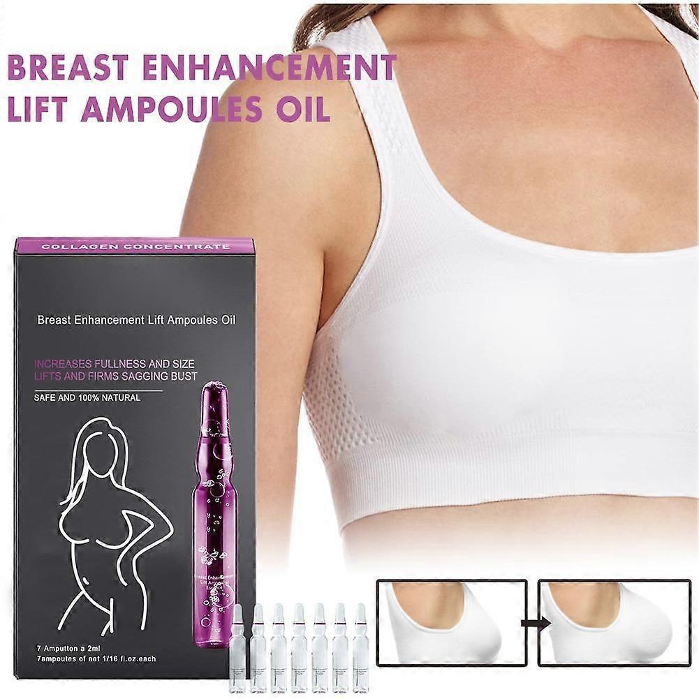 Cujmh Breast Enhancement Ampoule Essence 15ml, Purple Packaging, Gentle Moisturizing Firming Serum, Plumping Lifting Breast Care Formula