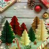 Exclusive 3D Honeycomb Ball; Navidad Christmas Tree Decor; Foldable Paper Festive Xmas Desktop Ornament.