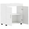 TULUM Bathroom Cabinet Set High Gloss White 60 x 34 x 63 cm