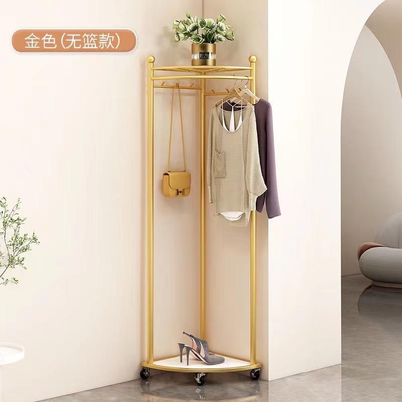 Угловая вешалка для одежды с отделением для хранения обуви, металлическая штанга для одежды, напольные вешалки для одежды, вешалка для мебели в спальню