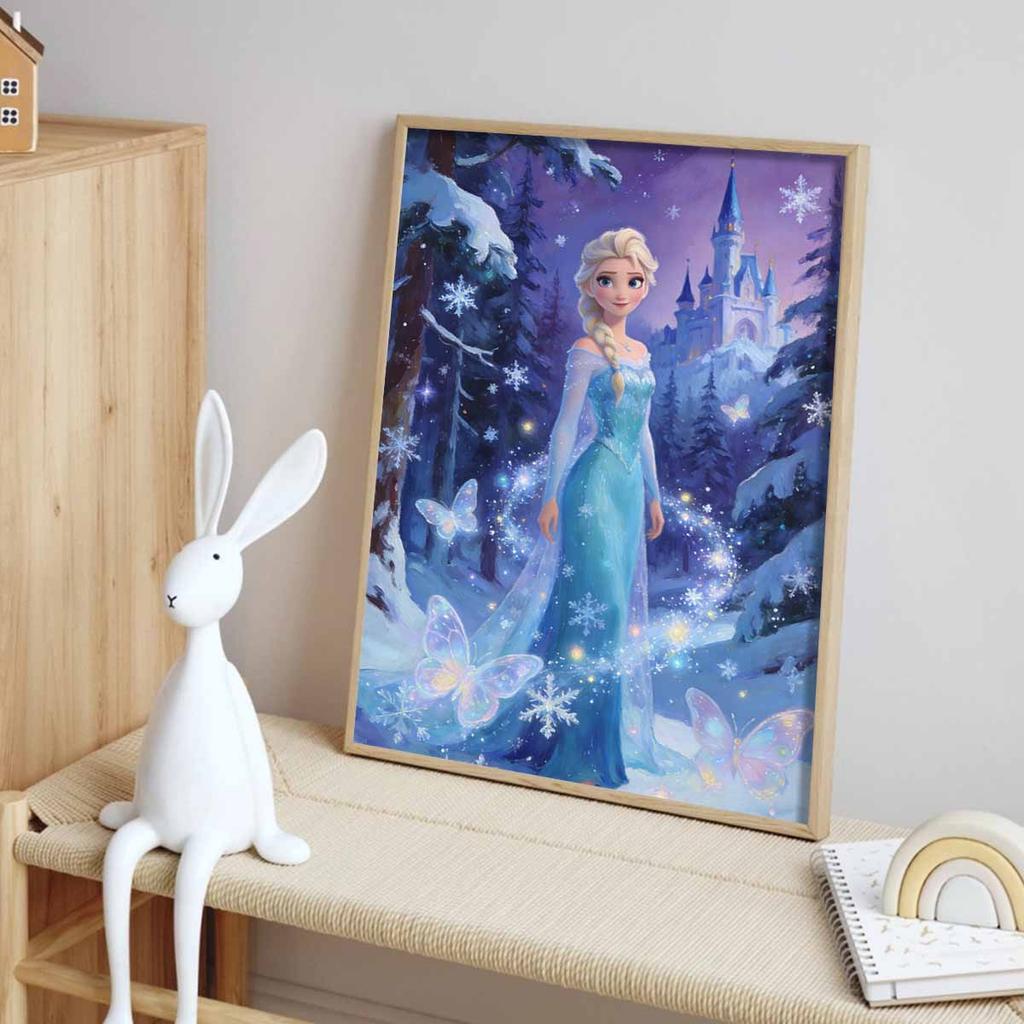 Disney Frozen Elsa Princess Snow Castle Diamond Painting Art Mosaic Kit Handmade diy5D Home Decor Gift