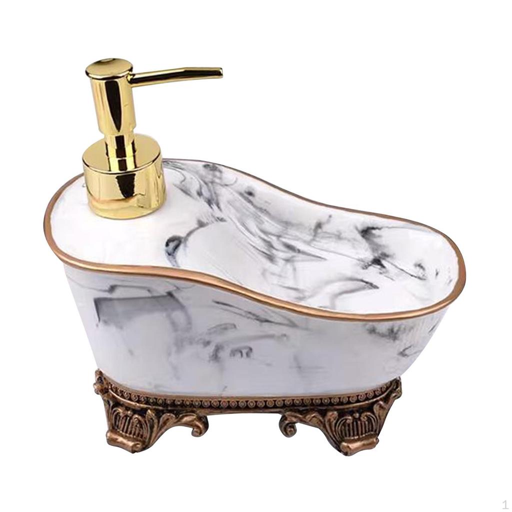 Дозатор для жидкого мыла, контейнер для мытья рук, смола, 1 шт., лосьон с помпой, шампунь