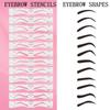 Cosmetics With Strap Eyebrow Razor Easy To Draw Eyebrow Stencil Template Eyebrow Shaper Kit
