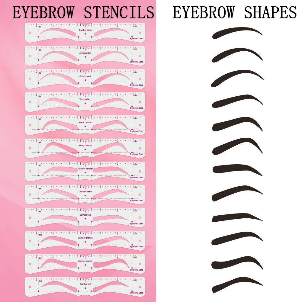 Cosmetics With Strap Eyebrow Razor Easy To Draw Eyebrow Stencil Template Eyebrow Shaper Kit